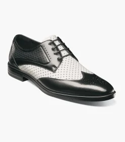 Stacy Adams Asher Black w/White Online