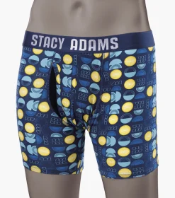 Stacy Adams Boxer Brief Blue Multi Sale