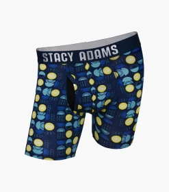 Stacy Adams Boxer Brief Blue Multi Sale