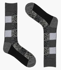 Stacy Adams Checkered Paisley Black/Gray