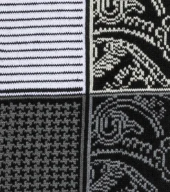 Stacy Adams Checkered Paisley Black/Gray