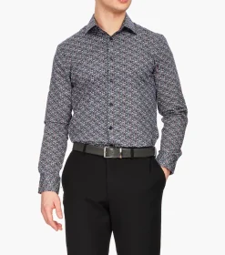 Stacy Adams Chesham Dress Shirt Black Multi Sale