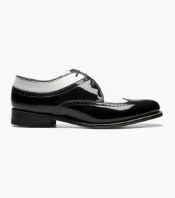 Stacy Adams Dayton Black w/White Outlet