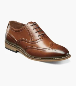 Stacy Adams Kids Dunbar Cognac Hot
