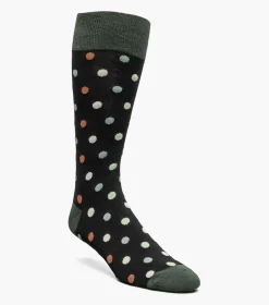 Stacy Adams Oversize Polka Dots Black Clearance