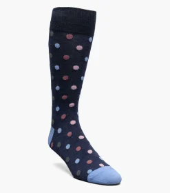 Stacy Adams Oversize Polka Dots Navy Hot