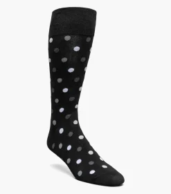 Stacy Adams Oversize Polka Dots Black/Gray New