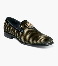 Stacy Adams Swagger Black and Gold Best