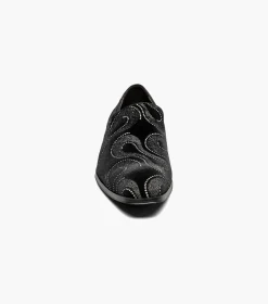 Stacy Adams Swainson Black and Silver Outlet