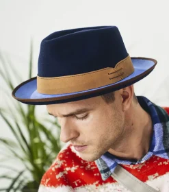 Stacy Adams Wentworth Fedora Navy New