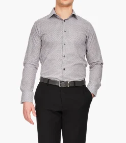Stacy Adams Winslow Dress Shirt Taupe Clearance